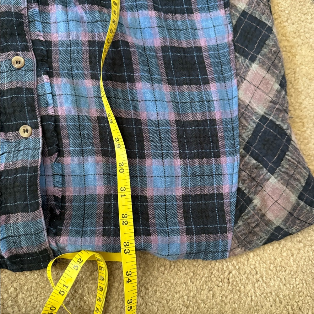 New In Plaid Button-Down CONTRAST PLAID CASUAL SHIRT DRESS - Picture 9 of 10